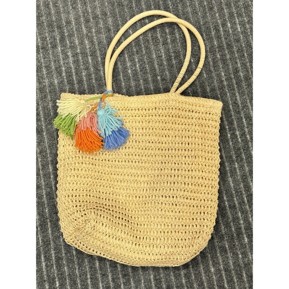 Handbags - Women's Woven Tote Handbag Straw Beach Shoulder Bag for Summer Vacation Travel